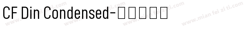 CF Din Condensed字体转换